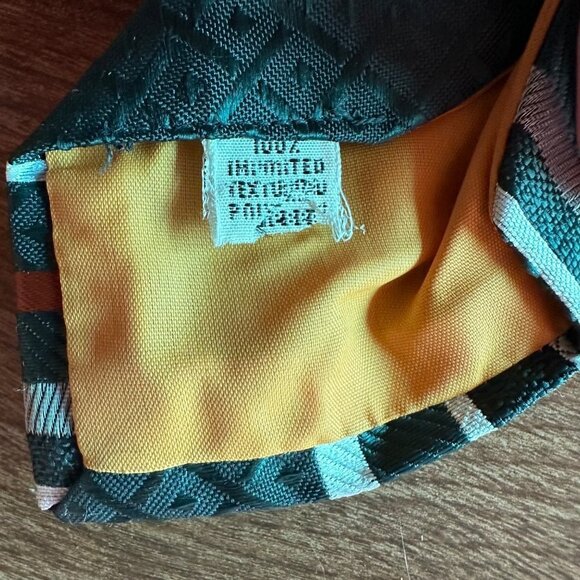 Vintage Damon Green 70s 80s Striped Tie - Picture 11 of 16